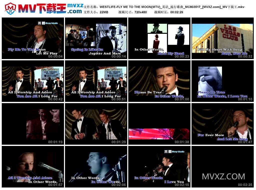 WESTLIFE-FLY ME TO THE MOON(MTV)_英语_流行歌曲_MC803517